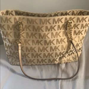 Gold Michael Kors Handbag